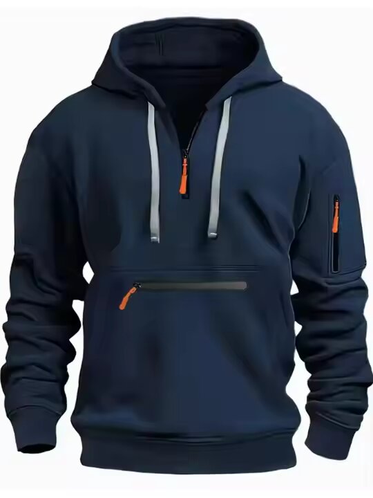 Autumn and Winter Men’s Hoodie – Fashion Casual Sports Hoodie Long Sleeve With Pocket Trend Thick Outdoor