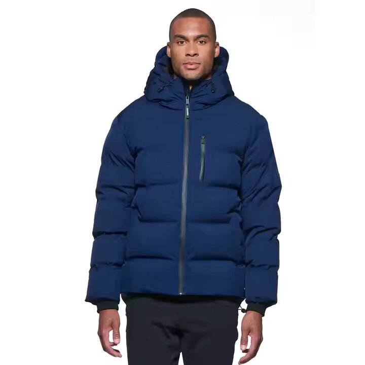 Best Quality Promotional Winter Men’s Puffer Down Jacket – Customizable Fashion Jacket for Men