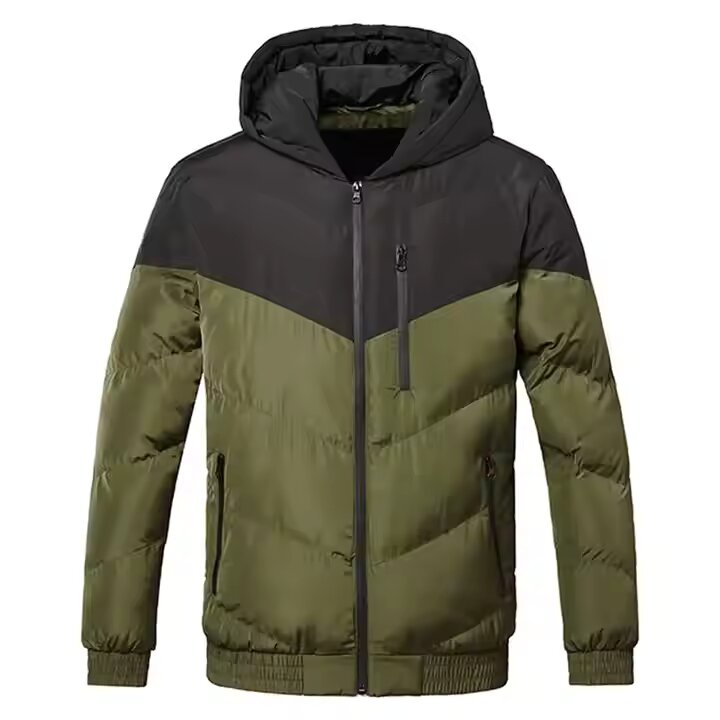 Men’s Down Puffer Jacket: Casual Bomber Style, Warm, and Fashionable for a Real Puffy Winter Look