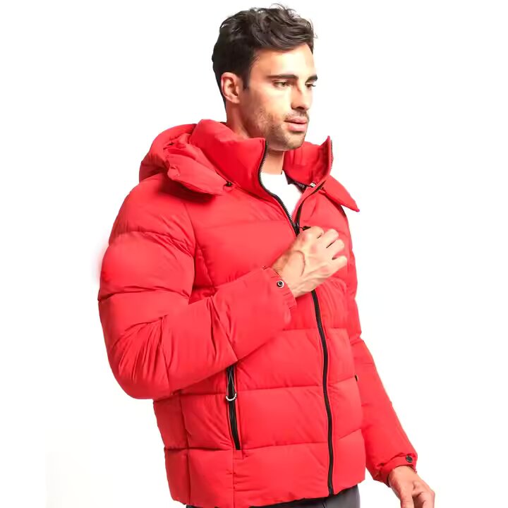 Wholesale Top Quality Custom Logo Nylon Winter Quilted Jacket Bubble Men Puffer Jacket New Design