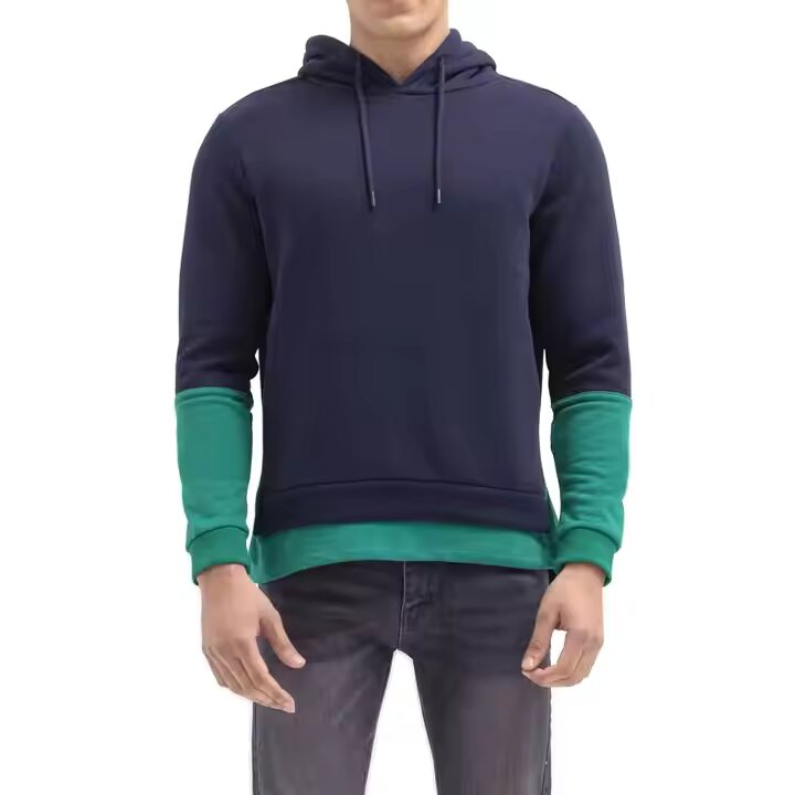 Mens Fashion Athletic Hoodies Sport Sweatshirt Solid Color Fleece Pullover