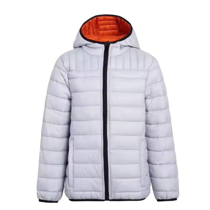 Men’s Winter Outwear Puffer Jacket With Long And Warm Zipper Closure Casual Wear Style