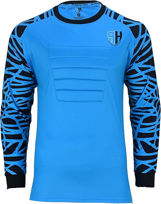 Soccer Goalie Shirt, Padded Goalkeeper Jersey, Youth Adult & Kids Sizes, Long Sleeve Football Padded Shirt Mens