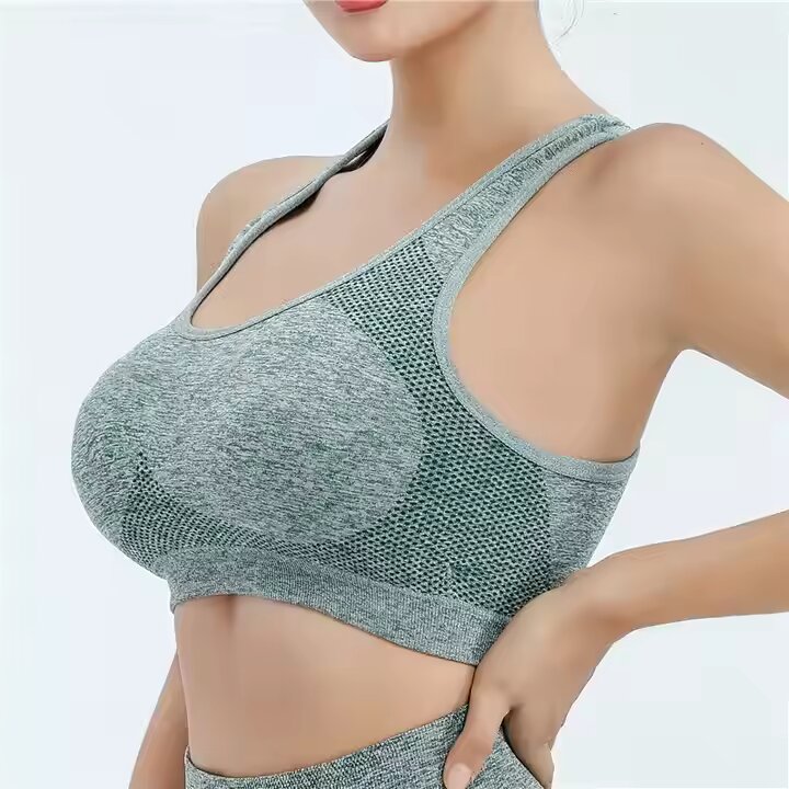 Women’s Sexy Cross-Back Padded Sports Bra – Gym Fitness Workout Spandex Activewear